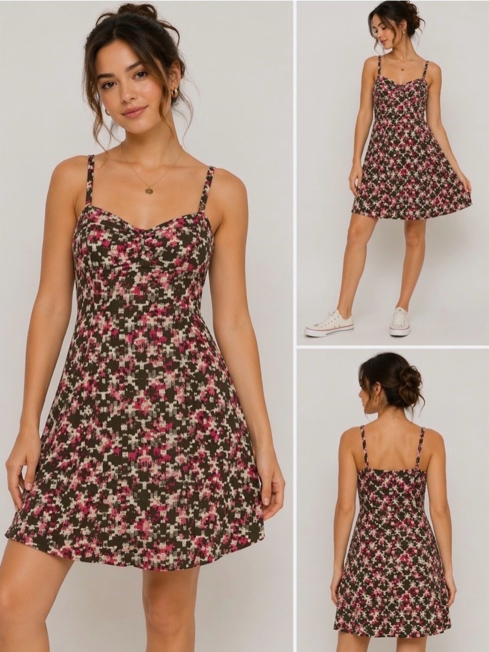 Patagonia Pink and Brown Mini Dress with Pink Accents